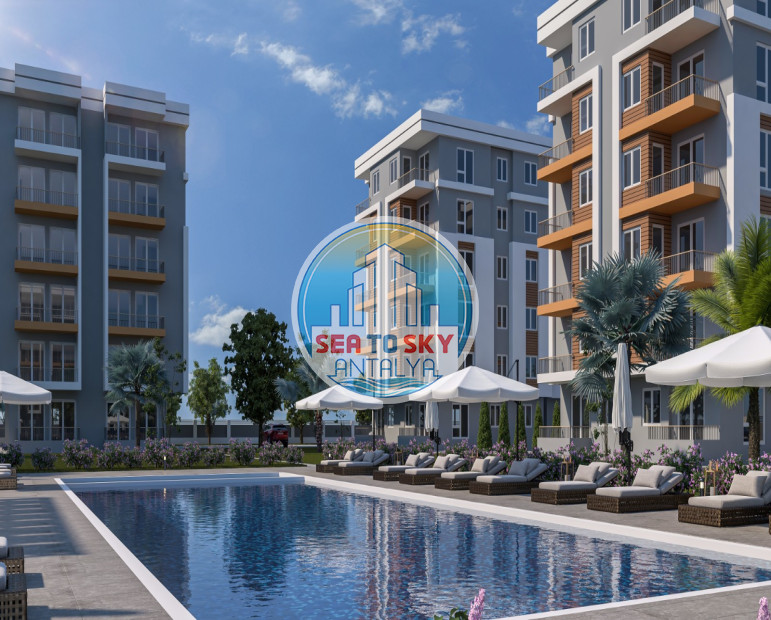 Apartments for sale in installments in Antalya within the Antalya Life complex